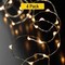 32ft 100 LED Silver Copper Fairy Lights — USB Powered, Bendable & Easy to Shape